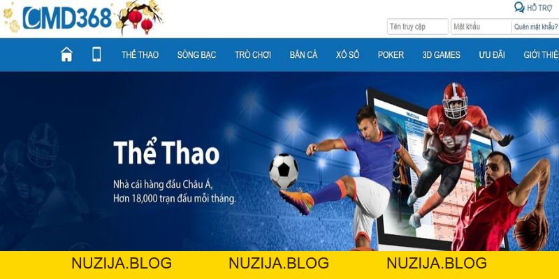 Giới Thiệu Sảnh CMD368 Hấp Dẫn Và An Toàn Khi Cá Độ Thể Thao